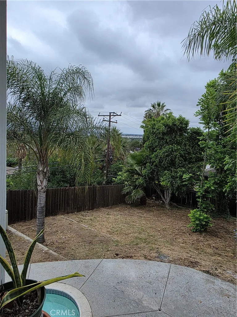 VIEWS FROM BALCONY TOWARD TO END OF DOUBLE LOT
