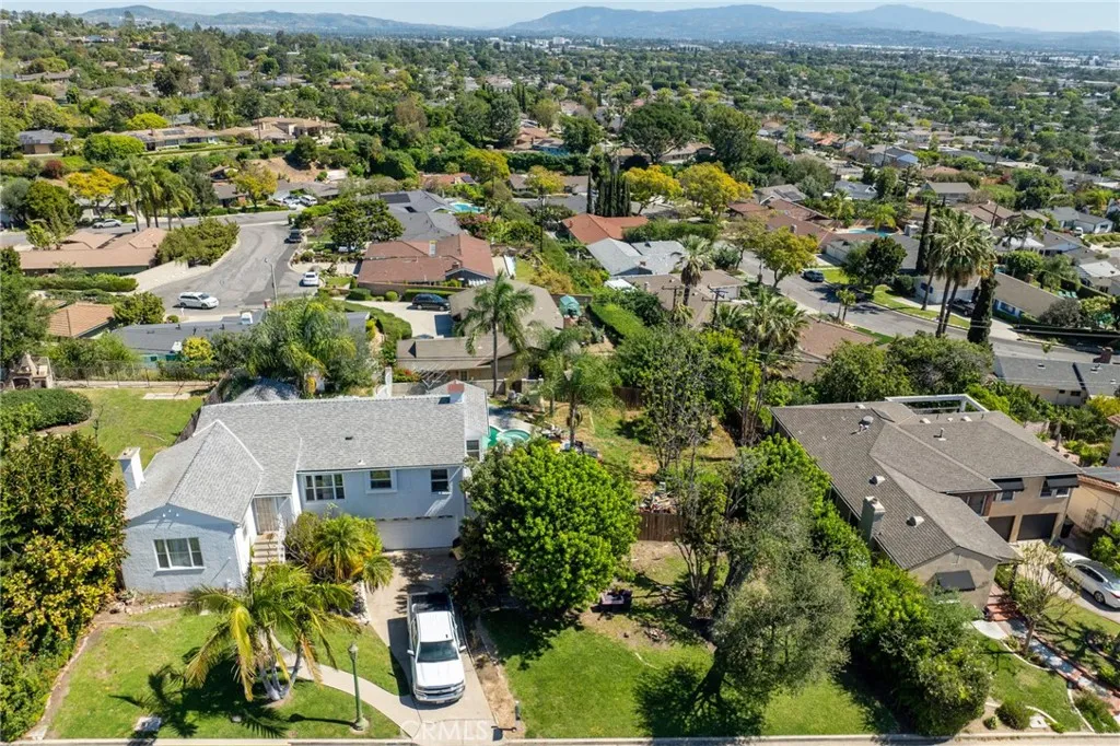 HOME AND DOUBLE LOT FROM ABOVE