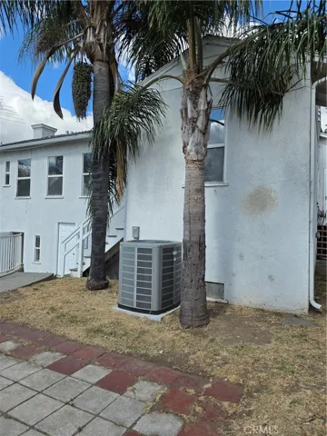 A/C unit at rear of home