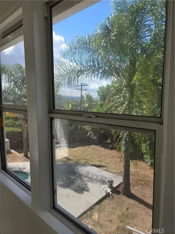 View from Flex room toward rear double lot