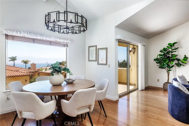 Great views from dining and living rooms.