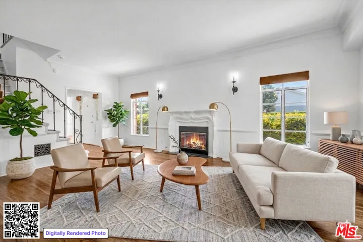 AI rendered living room