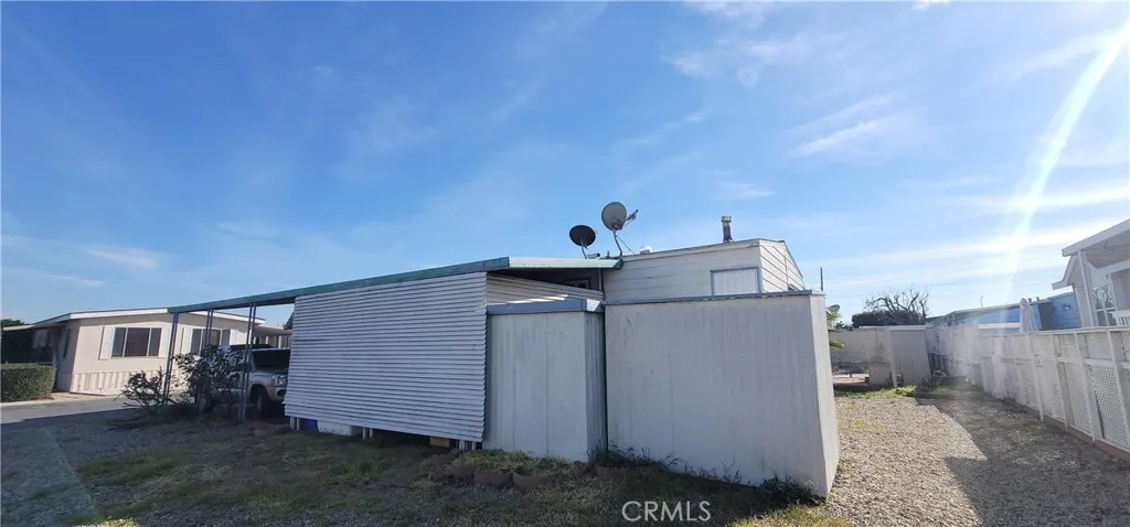 Shed and carport from street