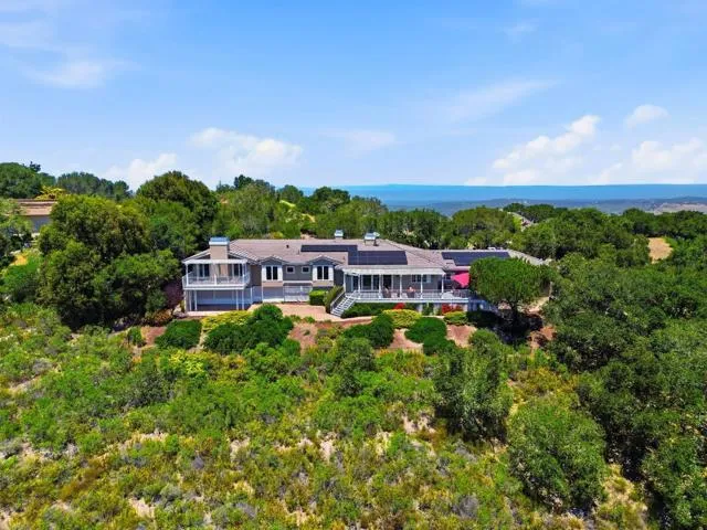 2.4 acre estate in the gated Bay Ridge community, perched on a hill with sweeping Carmel Valley view