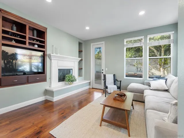 Watch your favorite shows in this family room complete with custom built ins.