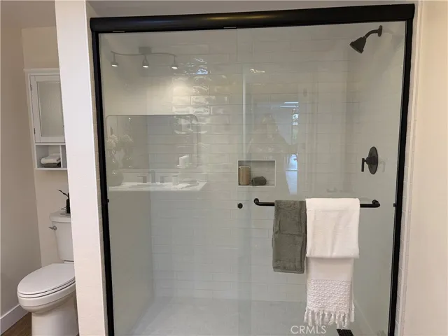Brand new shower and custom tile
