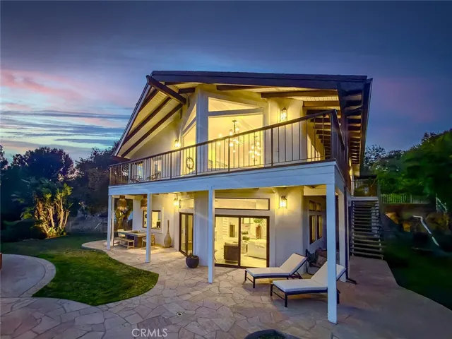 House From Back Yard With Wrap-Around Deck