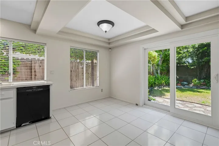 Family Room with slider to back yard