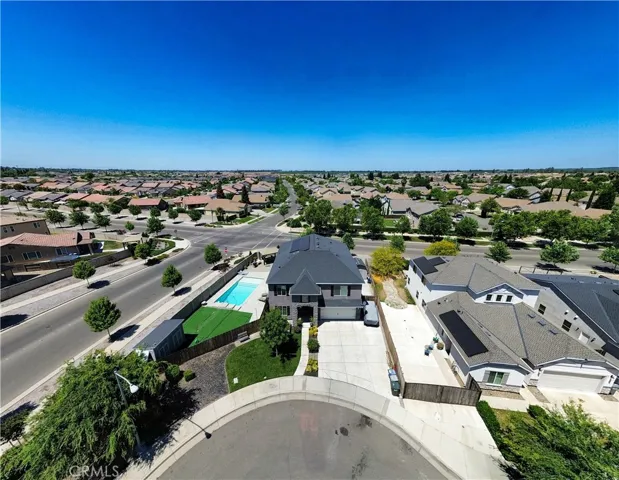 Aerial View of home looking West.