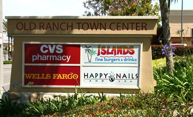 Across the street is the Old Ranch Town Center with a variety of dining places and many local shops~