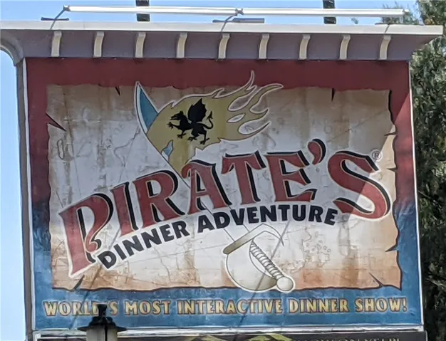 Pirate's Dinner Adventure just 6.5 Miles away