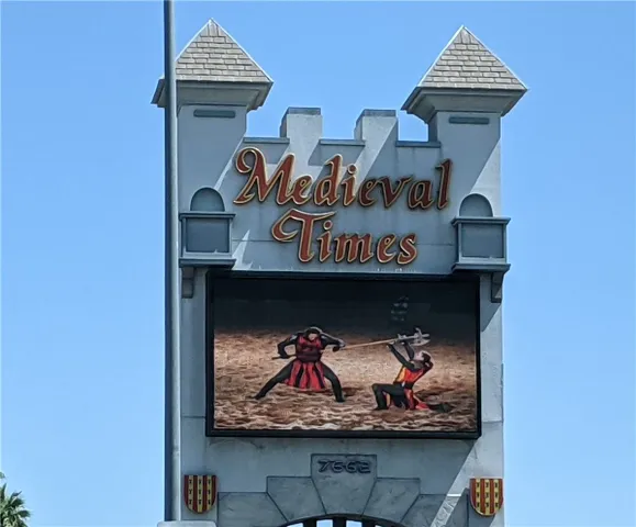 Medieval Times just 6.5 Miles away