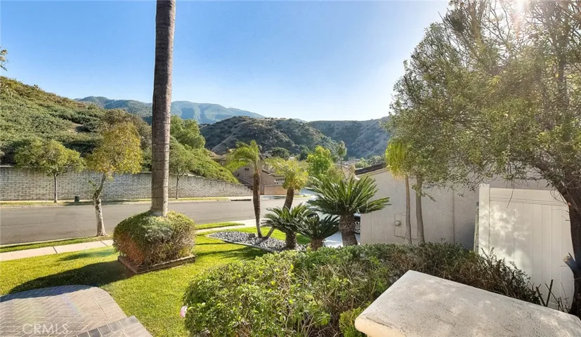 View of rolling hills from front porch
