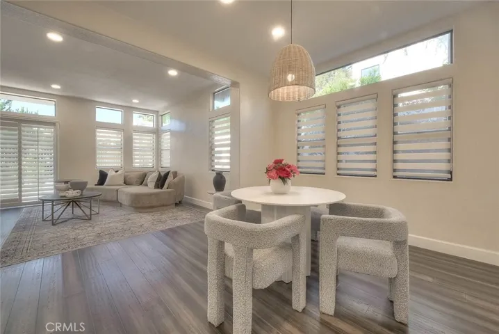 Informal dining area