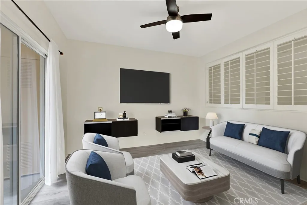 living area - virtually staged
