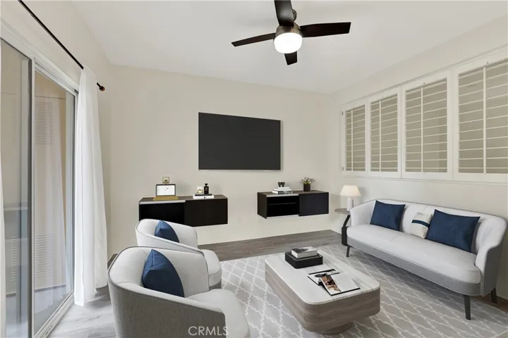 living area - virtually staged