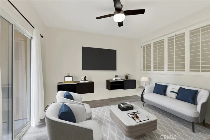 living area - virtually staged