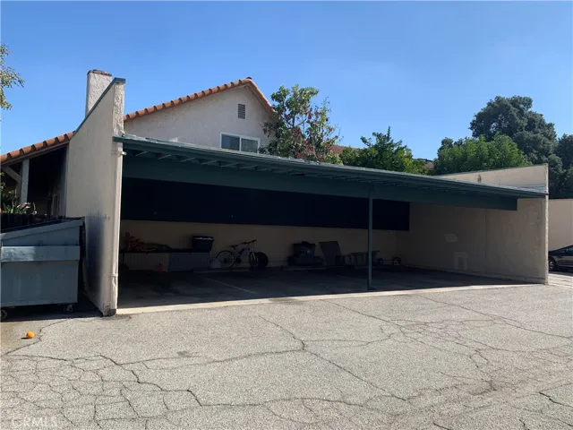 Covered parking with storage