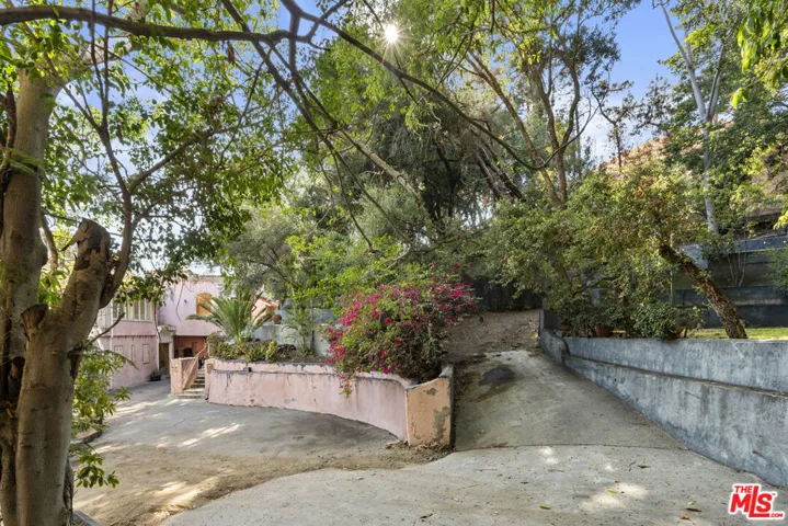 Driveway and parking area