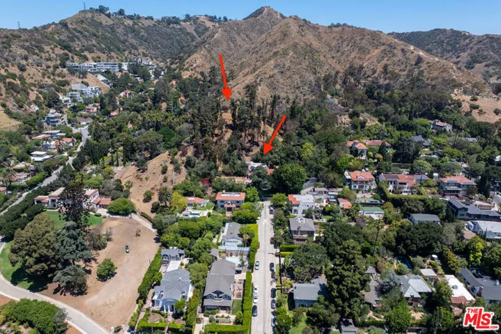 aerial view of property lookin