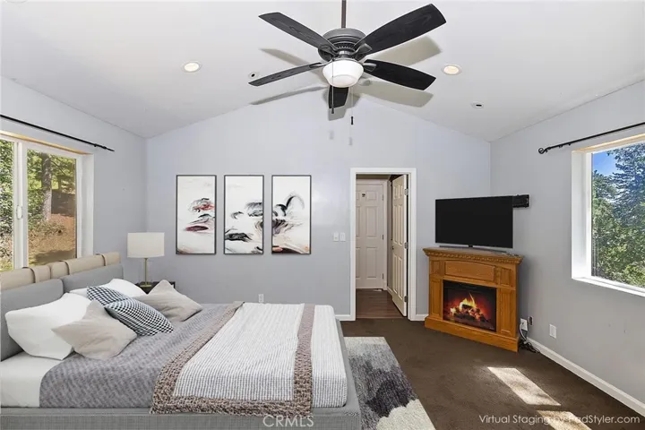 Bedroom digitally staged