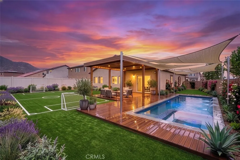 Rendering Photo Virtually Enhanced w/ backyard ideas!