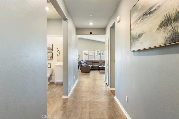 Hallway to guest bedrooms...