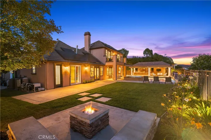 Backyard Fire Pit Sitting
