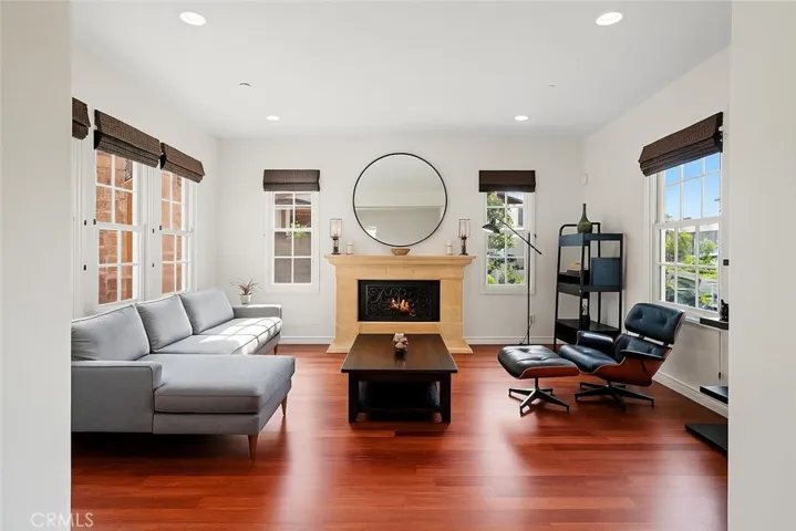 Fireplace in Entryway Living Room