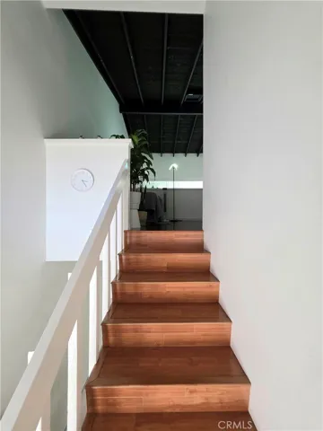 Stairs to Loft-style Bedroom