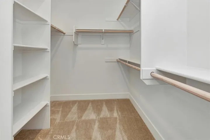 Walk-in closet with organizers