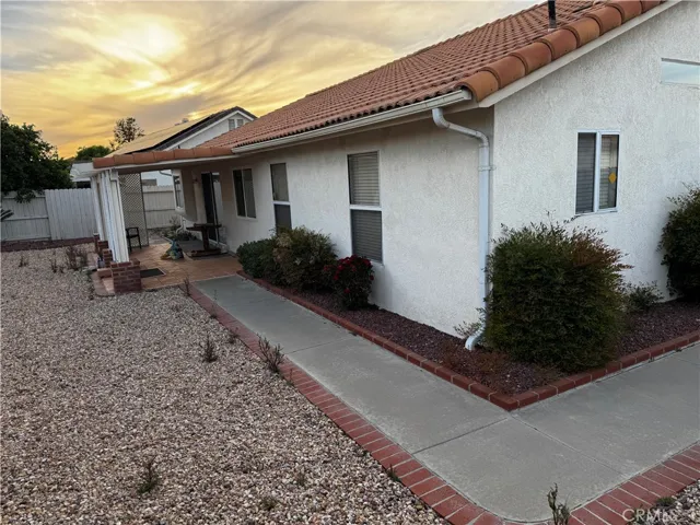 rear view looking west