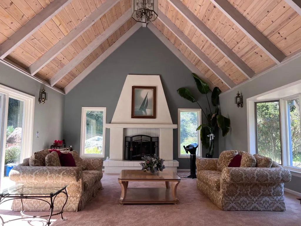 Fireplace in living room
