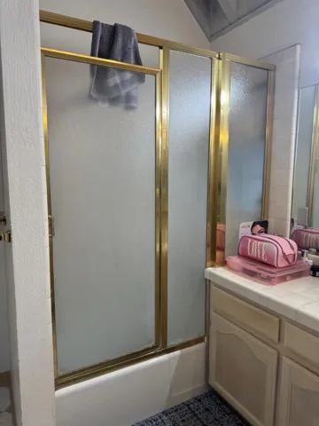 Shower in main bathroom