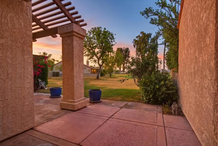 Patio at Sunset