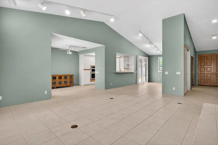 Living room to dining areas