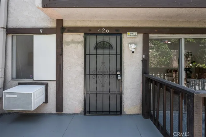 Front Entry with new porch railings
