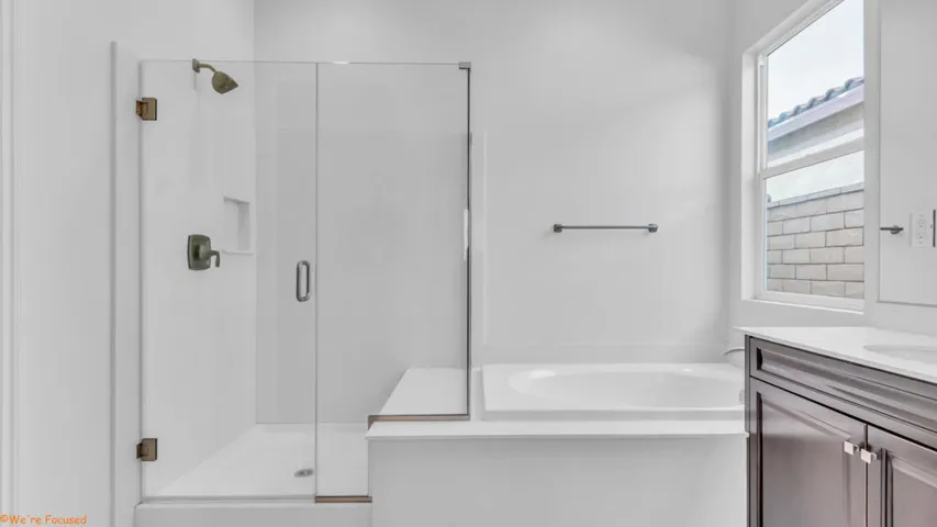 Primary Tub & Separate Shower