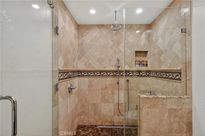 Hallway bathroom shower