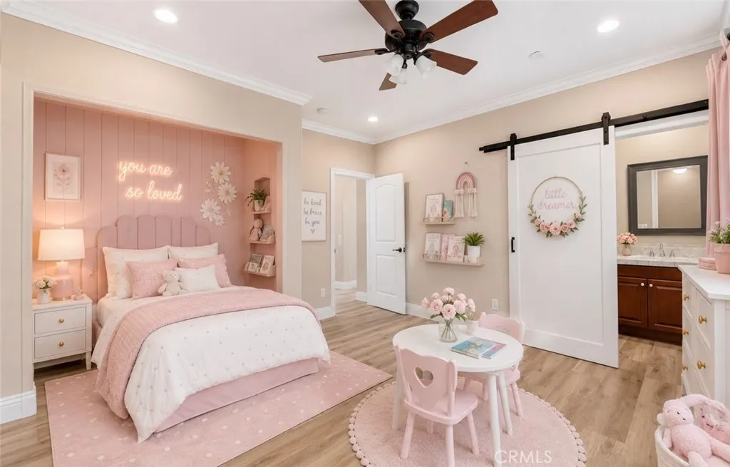 This image has been virtually staged to illustrate the potential use and scale of the space. Furniture, décor, landscaping, and other items shown are computer-generated and are not included with the property. Buyers are advised to inspect the property in person to verify its current condition and features.