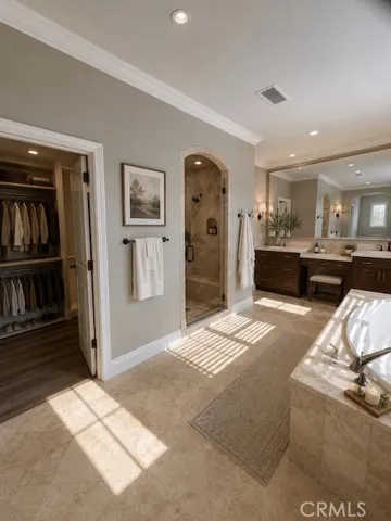 This image has been virtually staged to illustrate the potential use and scale of the space. Furniture, décor, landscaping, and other items shown are computer-generated and are not included with the property. Buyers are advised to inspect the property in person to verify its current condition and features.