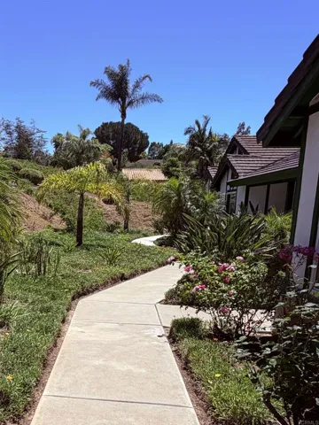 Walkway to front door from driveway