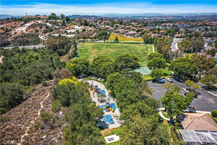 Arial view of the park community park
