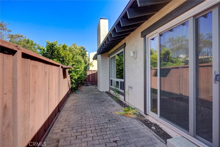 Usable Area Outside the Sliding Glass Doors
