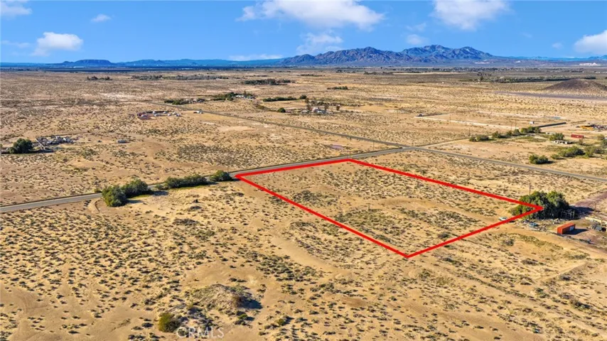 Aerial view of lot from side