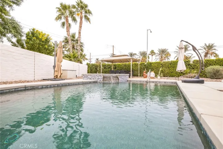 Pool view~lots of places to play in this spacious pool.