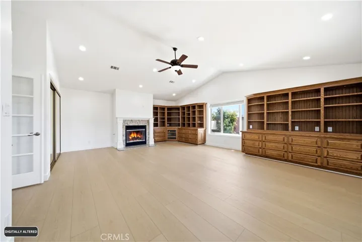 Primary Bedroom w/ Gas Fireplace & 2 Closets