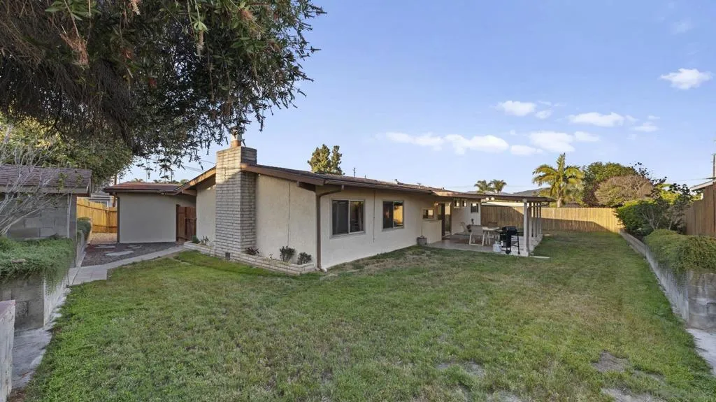 Lots or room in the rear yard, all bounded by fencing. Great for the dog or other pets to have the ability to roam and play.  Great for kids as well.