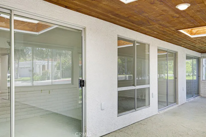 Another view of the enclosed rear patio.