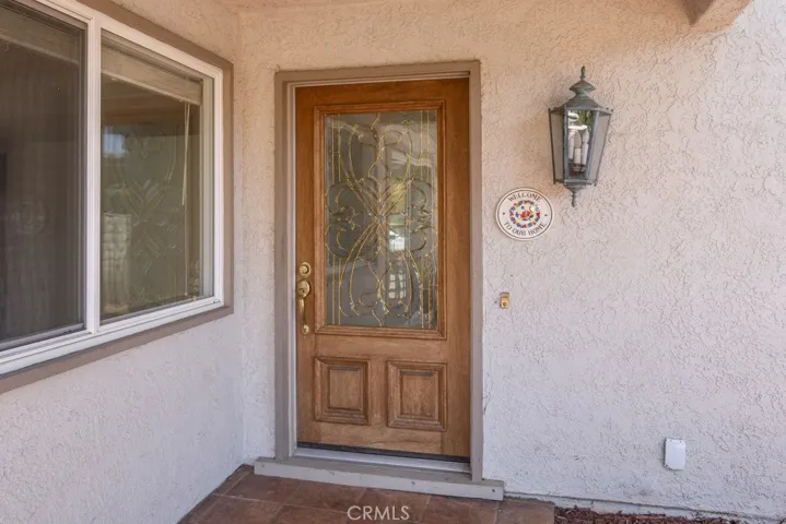 Front door of the residence.